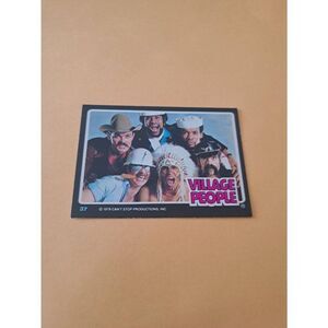 Vintage 1979 Village People Trading Card #37 Disco Era Vintage Music Collectible